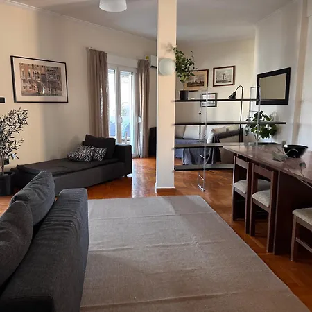 Elegant Penthouse 120Sqm With Large Veranda, 5 Min Walk To Ambelokipous Metro Station-2